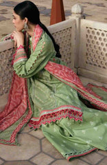 Aangan by Kahf Unstitched Printed Chiffon 3 Piece Suit -KHFANGN-6B- Gul-Bahar- Summer Collection