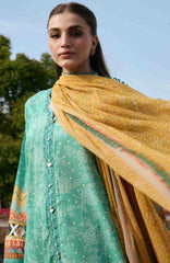 Aangan by Kahf Unstitched Printed Chiffon 3 Piece Suit -KHFANGN-7A- Nazish- Summer Collection