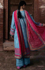 Aangan by Kahf Unstitched Printed Chiffon 3 Piece Suit -KHFANGN-7B- Shabnam- Summer Collection