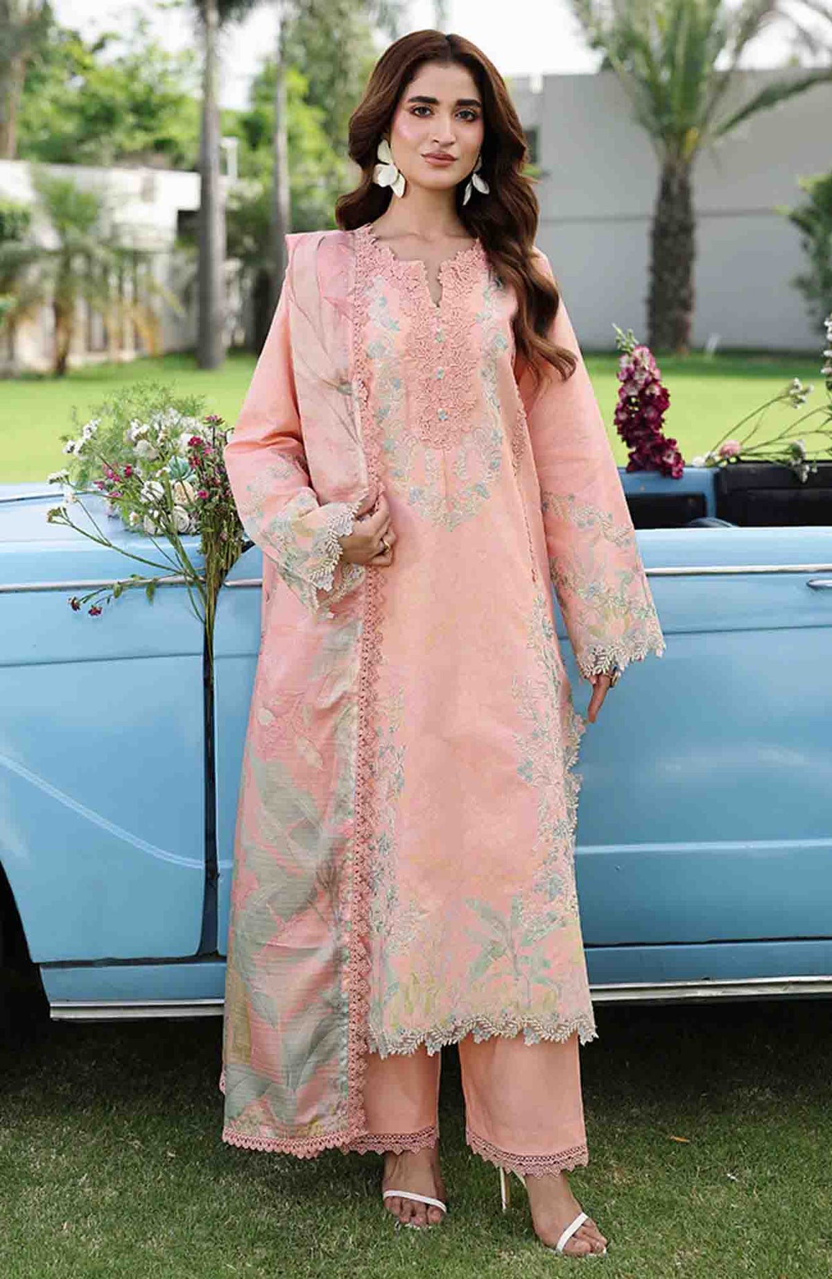 Florance By Rang Rasiya Unstitched Lawn Embroidered 3 Piece Suit  - RRFLRL- Laleh - Summer Collection