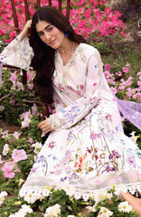 Eid Edit By Sardinia Unstitched Lawn Embroidered 3 Piece Suit -SRDEDL-01- Lavender Clouds- Summer Collection
