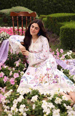 Eid Edit By Sardinia Unstitched Lawn Embroidered 3 Piece Suit -SRDEDL-01- Lavender Clouds- Summer Collection