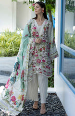 Santorini by Elaf Unstitched Lawn Printed 3 Piece Unstitched Suit - ELFSAN9B- Chantilly- Summer Collection