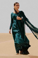 Luxury Lawn By Saira Rizwan Unstitched Lawn Embroidered 3 Piece Suits- SRLXL-10- Zomorod- Summer Collection