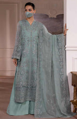 Parisa Safeera by Flossie Unstitched Chiffon Embroidered  3 Piece Suit -FLSPRSF-01- Festive Collection