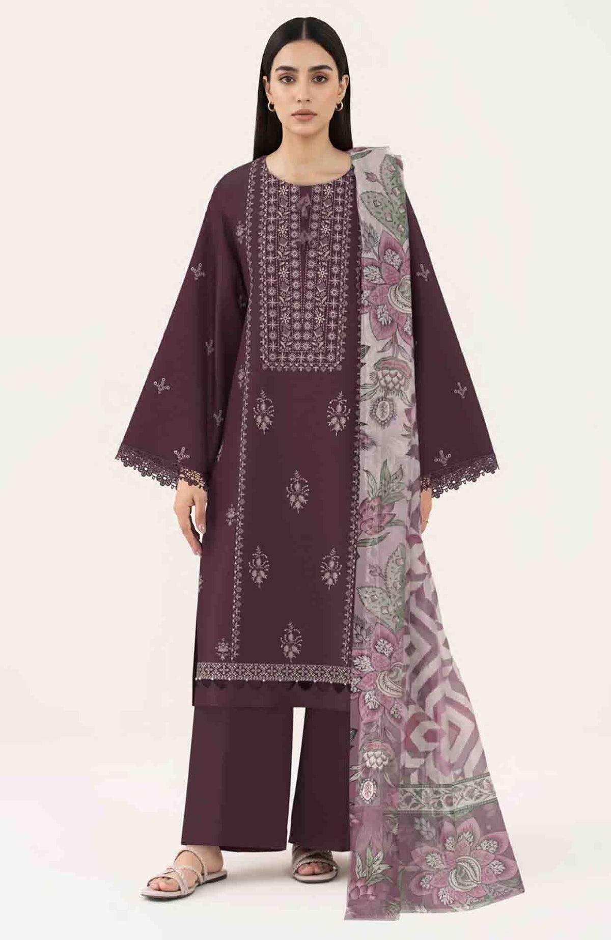 Premium Luxury By Sapphire Unstitched Lawn Embroidered 3 Piece Suits -SPHPLXL-20- Summer Collection