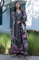 Santorini by Elaf Unstitched Lawn Printed 3 Piece Unstitched Suit - ELFSAN 1B-Pois & Hers- Summer Collection