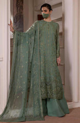 Parisa Safeera by Flossie Unstitched Chiffon Embroidered  3 Piece Suit -FLSPRSF-03- Festive Collection