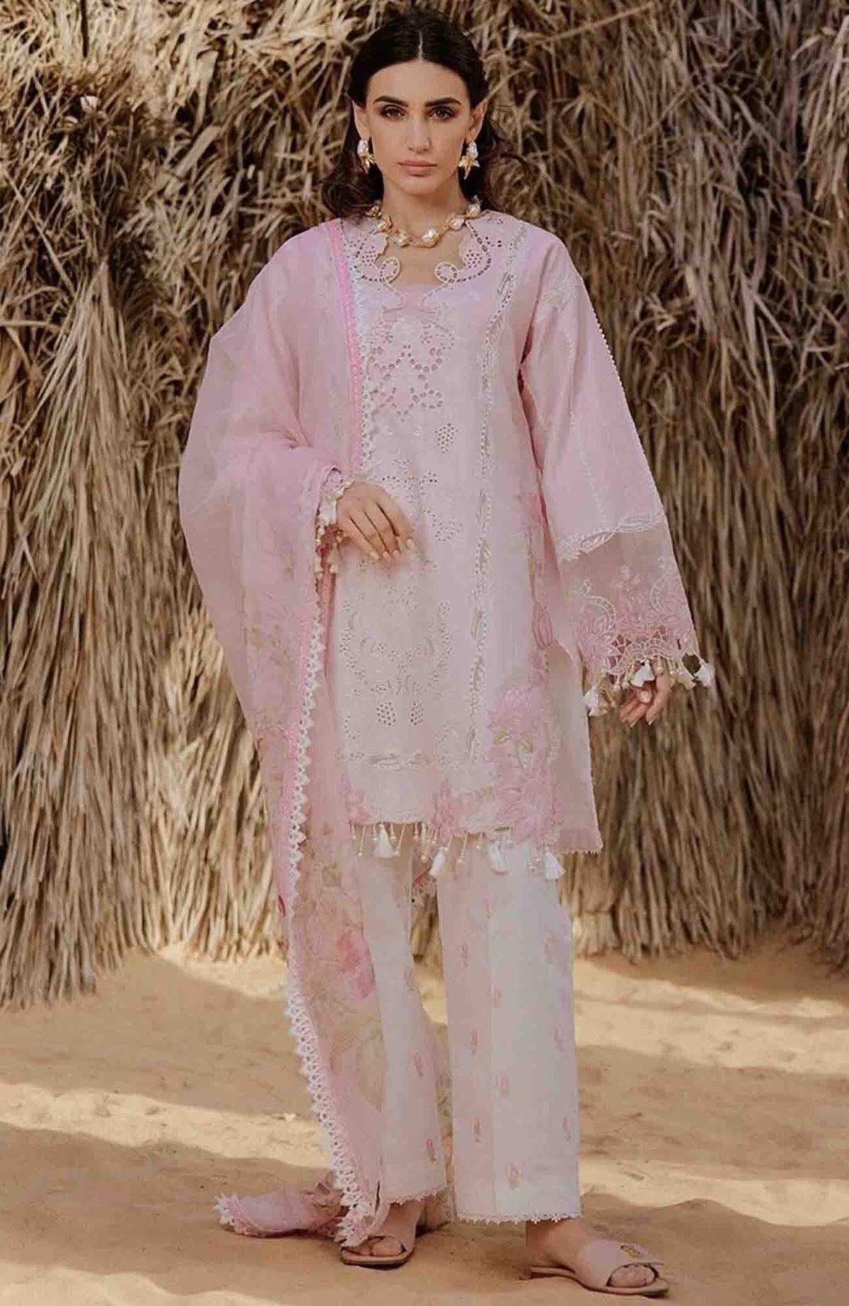 Luxury Lawn By Saira Rizwan Unstitched Lawn Embroidered 3 Piece Suits- SRLXL-05- Hayam- Summer Collection