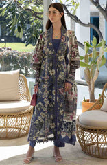 Santorini by Elaf Unstitched Lawn Printed 3 Piece Unstitched Suit - ELFSAN6A- Boo Berry- Summer Collection