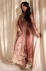 Luxe By Azure Unstitched Chiffon Embroidered 3 Piece Suit  - AZLUXL- 173- Lily Wood  - Summer Collection