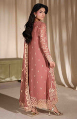 Luxe By Azure Unstitched Chiffon Embroidered 3 Piece Suit  - AZLUXL- 173- Lily Wood  - Summer Collection