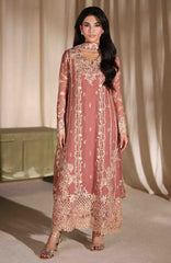 Luxe By Azure Unstitched Chiffon Embroidered 3 Piece Suit  - AZLUXL- 173- Lily Wood  - Summer Collection