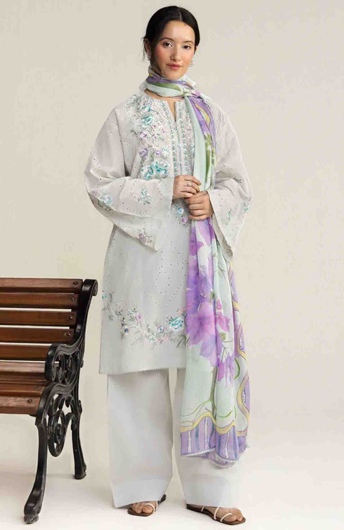 Coco Lawn Edit II by Zara Shahjahan Unstitched  Lawn Embroidered 3 Piece Suit -CCZSEDLII-2A - Lune- Summer Collection
