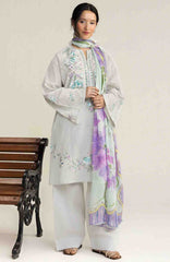 Coco Lawn Edit II by Zara Shahjahan Unstitched  Lawn Embroidered 3 Piece Suit -CCZSEDLII-2A - Lune- Summer Collection