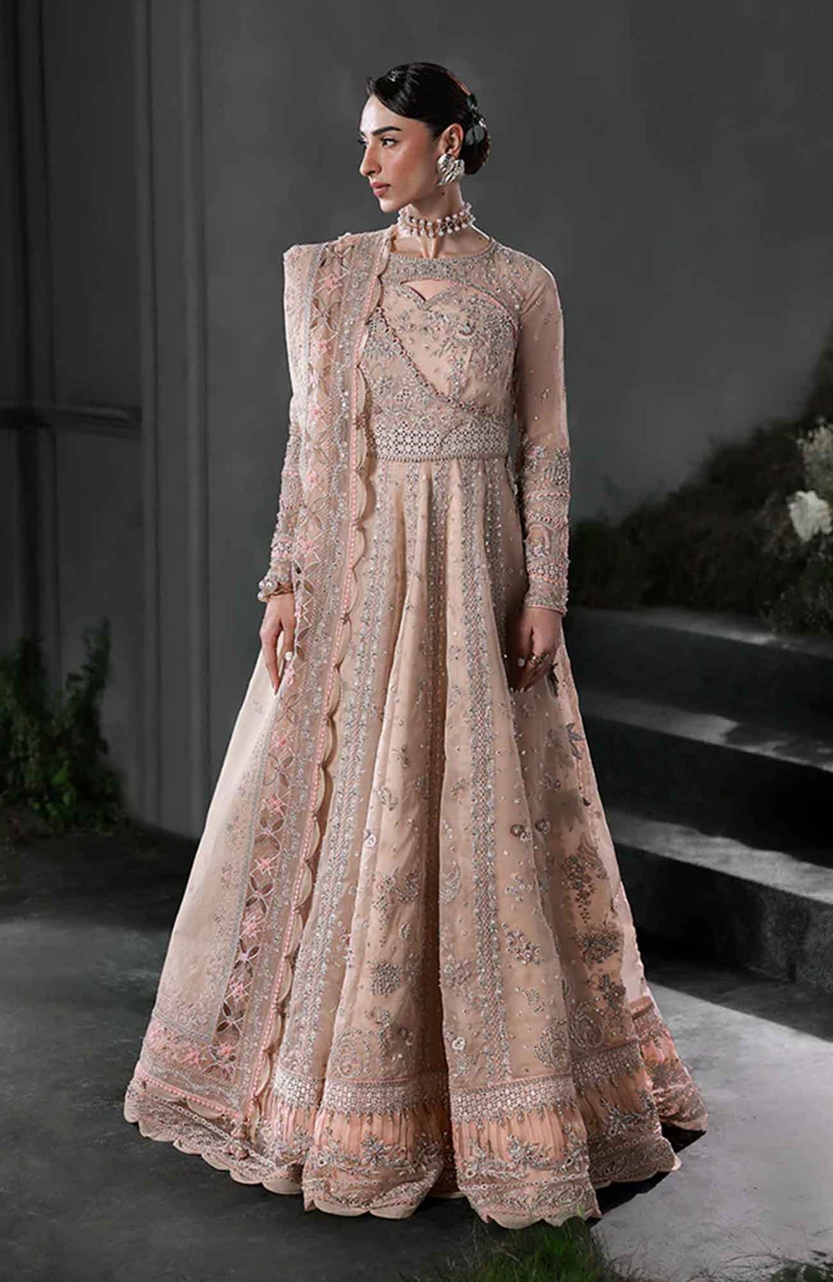 Elirah Formals Collection'25 By Qalamkar Embroidered Organza Suits Unstitched 3 Piece - Formal Collection