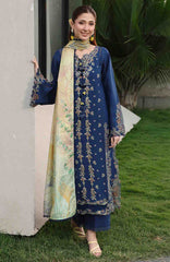 Florance By Rang Rasiya Unstitched Lawn Embroidered 3 Piece Suit  - RRFLRL- Mina - Summer Collection