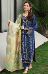 Florance By Rang Rasiya Unstitched Lawn Embroidered 3 Piece Suit  - RRFLRL- Mina - Summer Collection