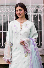 Eid Edit By Sardinia Unstitched Lawn Embroidered 3 Piece Suit -SRDEDL-02- Misty Morning- Summer Collection