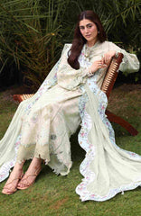 Eid Edit By Sardinia Unstitched Lawn Embroidered 3 Piece Suit -SRDEDL-07- Monsoon Sage- Summer Collection