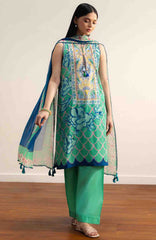 Coco Prints Drop-Two By Zara Shahjahan Unstitched Lawn Printed 3 Piece Suit - CCZSDIILP-5A- Nami- Summer Collection