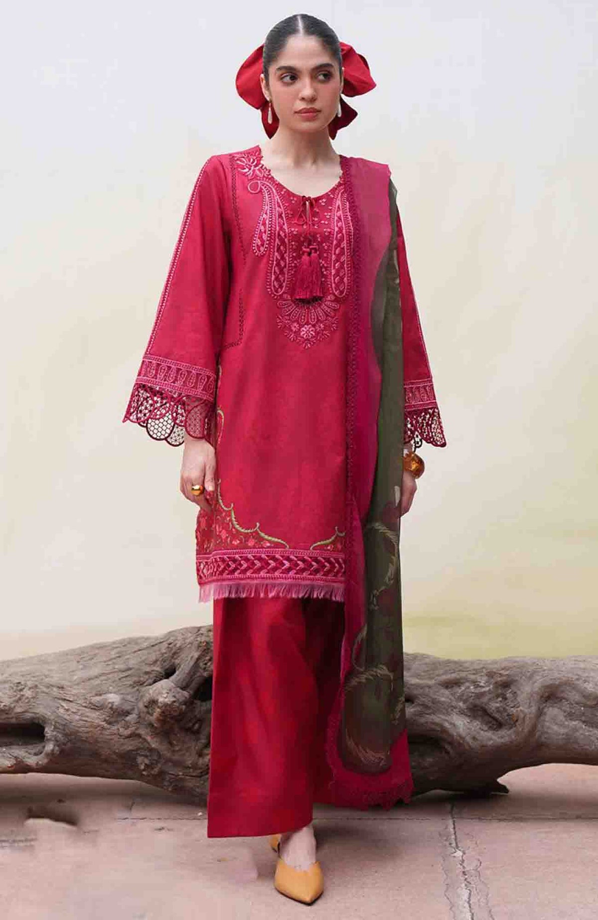 Laanem by Saira Rizwan Unstitched Lawn Embroidered 3 Piece Suit  - SRLMPRT-1A- Nayra-A  Summer Collection