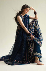 Zara Shahjahan Wedding Collection'25 Embroidered Organza Suits Unstitched 3 Piece - ZSHJWDF1 - Wedding Collection