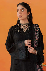Nureh Bazar Unstitched Embroidered  Leather Peach With Woolen Shawal 3 Piece - NRBZLPW-293- Winter Collection