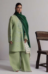 Coco  By Zara Shahjahan Unstitched Khaddar Embroidered 3 Piece Suit - CCZSKRDW-4B- NEELAM- Winter Collection