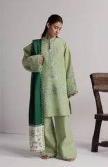 Coco  By Zara Shahjahan Unstitched Khaddar Embroidered 3 Piece Suit - CCZSKRDW-4B- NEELAM- Winter Collection