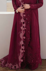 Sahil By Qalamkar Unstitched Lawn Embroidered 3 Piece Suit - QLMSL014 - Neelam - Summer Collection