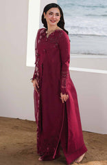 Sahil By Qalamkar Unstitched Lawn Embroidered 3 Piece Suit - QLMSL014 - Neelam - Summer Collection