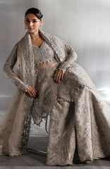 Seraphine by Zarposh Unstitched Chiffon Embroidered 3 Piece Suit- ZRPSHN-05-NOVELLE- Formal Collection