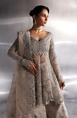 Seraphine by Zarposh Unstitched Chiffon Embroidered 3 Piece Suit- ZRPSHN-05-NOVELLE- Formal Collection
