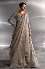 Seraphine by Zarposh Unstitched Chiffon Embroidered 3 Piece Suit- ZRPSHN-05-NOVELLE- Formal Collection