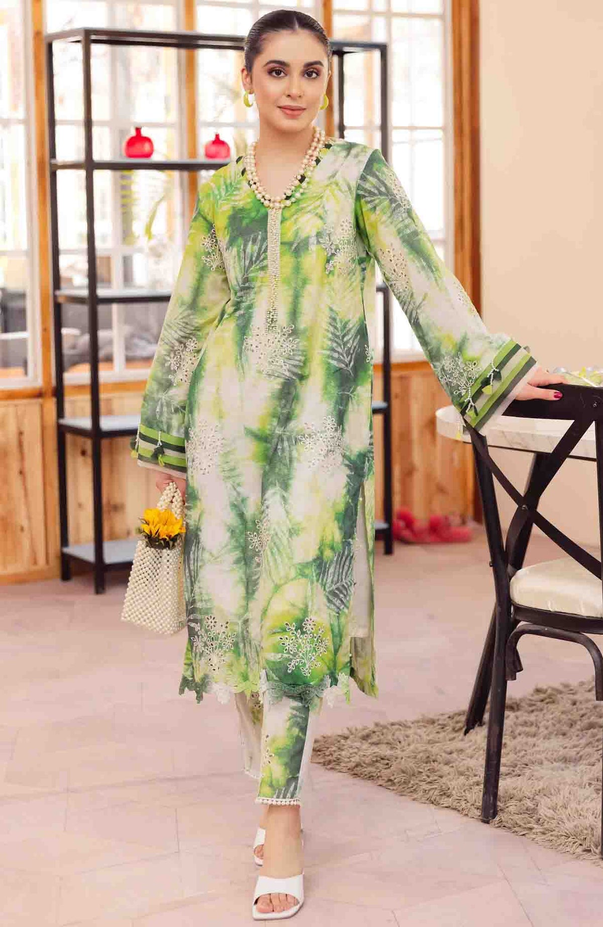 Ballerina by NUREH Unstitched Lawn Embroidered 2 Piece-  NRBLR23L-87- Summer Collection