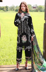 The Secret Garden - Beyond the Garden - Hemline By Mushq Unstitched Lawn Embroidered 3 Piece Suit - MQHMSGBTGL-07 -Nightshade Bloom - Summer Collection