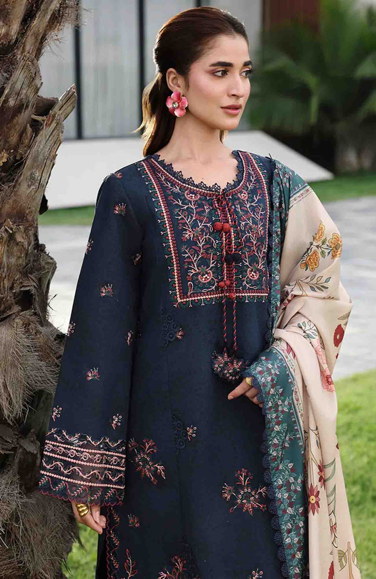 Florance By Rang Rasiya Unstitched Lawn Embroidered 3 Piece Suit  - RRFLRL- Nilofer - Summer Collection
