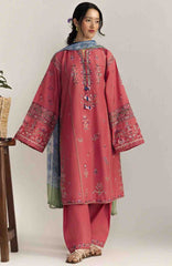 Coco Lawn Edit II by Zara Shahjahan Unstitched  Lawn Embroidered 3 Piece Suit -CCZSEDLII-5A - Noa- Summer Collection