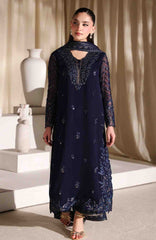 Luxe By Azure Unstitched Chiffon Embroidered 3 Piece Suit  - AZLUXL- 172- Nova Night  - Summer Collection