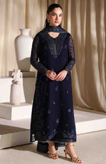 Luxe By Azure Unstitched Chiffon Embroidered 3 Piece Suit  - AZLUXL- 172- Nova Night  - Summer Collection