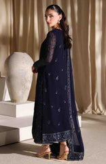 Luxe By Azure Unstitched Chiffon Embroidered 3 Piece Suit  - AZLUXL- 172- Nova Night  - Summer Collection
