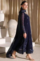 Luxe By Azure Unstitched Chiffon Embroidered 3 Piece Suit  - AZLUXL- 172- Nova Night  - Summer Collection