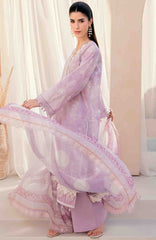 Mausummery Unstitched  Lawn Embroidered  Printed 3 Piece Suit Vol-1 MUSV1EPL-01 - Orchid - Summer Collection