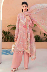 Mausummery Unstitched  Lawn Embroidered  Printed 3 Piece Suit Vol-1 MUSV1EPL-05 - Peony - Summer Collection