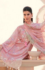 Mausummery Unstitched  Lawn Embroidered  Printed 3 Piece Suit Vol-1 MUSV1EPL-05 - Peony - Summer Collection