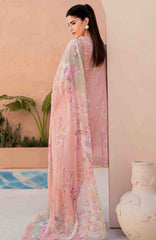 Mausummery Unstitched  Lawn Embroidered  Printed 3 Piece Suit Vol-1 MUSV1EPL-05 - Peony - Summer Collection
