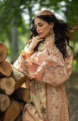 Wilderness by Elaf Unstitched Embroidered Pashmina Shawl  3 Piece Suit ELFWLDW- 4A- PRIMROSE- Winter Collection