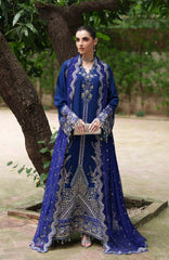 Mahenoor by Roheenaz Unstitched  Raw Silk Embroidered  3 Piece Suit - RHNMNRF05- HUSN ARA - Festive Collection