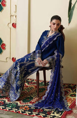 Mahenoor by Roheenaz Unstitched  Raw Silk Embroidered  3 Piece Suit - RHNMNRF05- HUSN ARA - Festive Collection